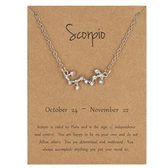 12 Constellation Zodiac Sign Necklace