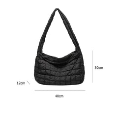 Lattice Pattern Shoulder Bag